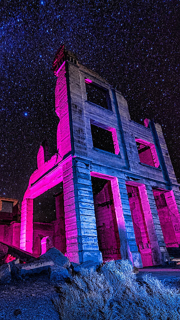 Cook Bank Building, Rhyolite Ghost Town HD phone wallpaper