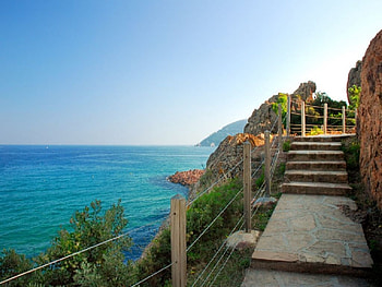 Stairway to Lights, stairway, lights HD wallpaper