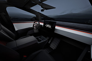 Stunning Tesla Cybertruck Interior - Ultra, vehicle, Tesla, Tesla Cybertruck HD wallpaper