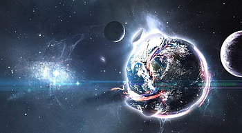 Planets, Universe, Stars, Explosion, Smithereens, Shards HD wallpaper