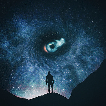 Art, Universe, Loneliness, Alone, Lonely, Eye HD phone wallpaper