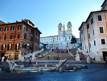 Spanish Steps, Beautiful stairs, Historic landmark, Rome's wonder HD wallpaper