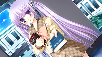 Anime, sweet, books, cute HD wallpaper