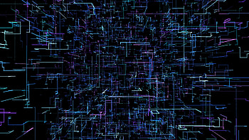 Elements, Abstract, Lines, Neon, Geometry HD wallpaper