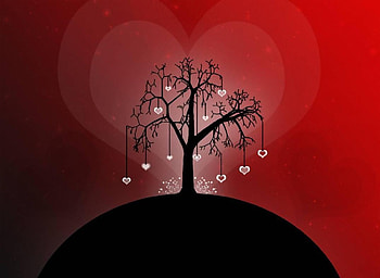 For My Girlfriend Coco, abstract, fantasy, love, hearts, gift for coco, tree HD wallpaper