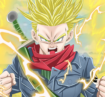 Trunks, dragon ball, art HD wallpaper