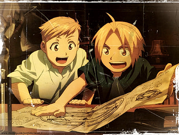Fullmetal Alchemist, Anime, Alphonse Elric, Blonde, Edward Elric HD wallpaper