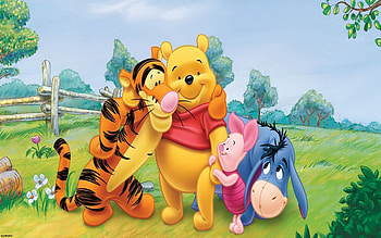 Winnie the Pooh Animation, , , Characters HD wallpaper