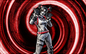 Dark Peekaboo, red grunge background, Fortnite, vortex, Fortnite characters, Dark Peekaboo Skin, Fortnite Battle Royale, Dark Peekaboo Fortnite HD wallpaper