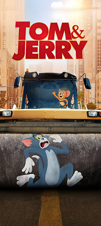 Tom and Jerry 2021, art, movie, cartoon, tom and jerry, , , poster, animation HD phone wallpaper