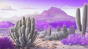 Desert, desert, sky, Stars, cactus, smoke HD wallpaper