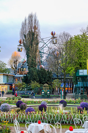 Tivoli Gardens, Sweet CS Designs, Colorful fun, Iconic landmark HD phone wallpaper