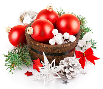 Christmas Decoration, holidays, graphy, stars, happy holidays, beauty, xmas, red ball, holiday, bucket, magic christmas, bow, christmas balls, merry christmas, magic, christmas ball, balls, beautiful, star, decoration, red balls, pretty, christmas, ball, red, decorations, lovely, christmas star HD wallpaper