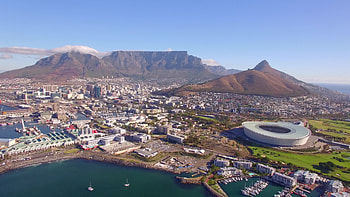 Cape Town, South Africa, Travels, Aerial drone view HD wallpaper