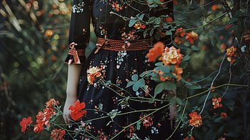 Enchanted Garden Floral Dress, dress, floral dress, flower, nature, fashion HD wallpaper