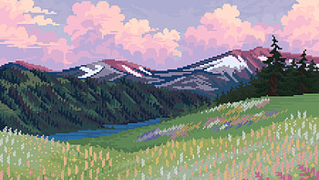 64 Bit Nature, 8-bit, artist, artwork, digital-art HD wallpaper