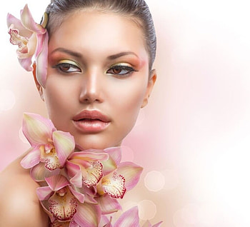 ღ, Flowers, Model, Makeup, Beauty HD wallpaper