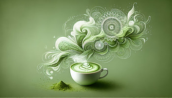 Green Tea Latte Artistic - Background, green tea latte, matcha, latte art, green tea HD wallpaper