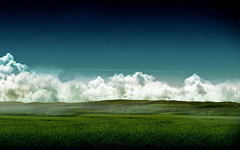 Nature, Grass, Fields, Sky, Clouds, Summer, Colors, Color, Haze, Volumetric, Track, Meadows, Trace, Voluminous HD wallpaper