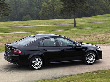 Auto, Trees, Grass, Acura, Cars, Asphalt, Side View, Style, Akura, Tl, 2007 HD wallpaper