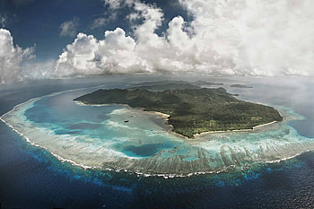 Ecological island resort, Landscape design inspiration, Harmony with nature, Sustainable luxury HD wallpaper