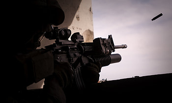 M16A4, military, us, americans, marines, weapons HD wallpaper