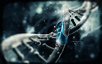 blue, Science Fiction, Anime, DNA, Science, Schematic, ... HD wallpaper