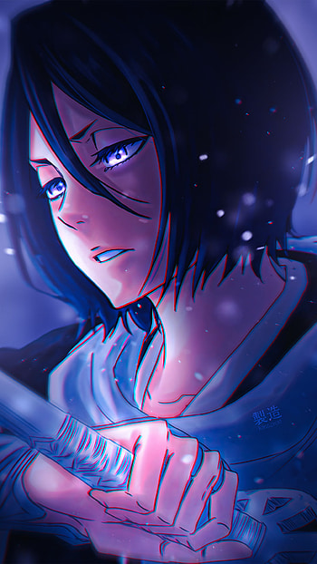 Rukia, edit, anime HD phone wallpaper