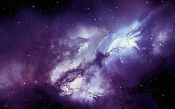 Angel galaxy Mac HD wallpaper