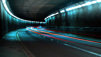 Cities, Shine, Light, Road, Turn, Underground HD wallpaper