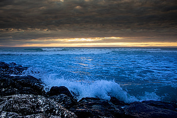 Nature, Stones, Sea, Rocks, Spray, Surf HD wallpaper