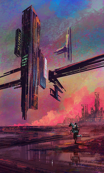 Fantasy, Art, Futurism, Future, Horseman, Rider HD phone wallpaper