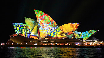 Sydney Opera House, backgrounds, Majestic scenery, Spectacular architecture HD wallpaper