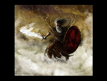 Thundruss, sword, fantasy, warrior HD wallpaper
