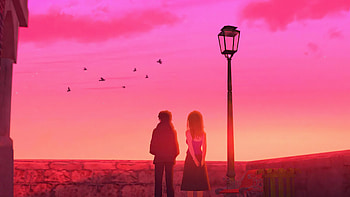Meant To Be, love, couple, artist, artwork, digital-art, synthwave HD wallpaper