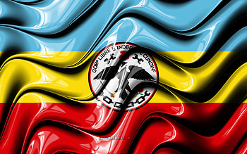 Cundinamarca Flag, , Departments of Colombia, South America, Day of Cundinamarca, Flag of Cundinamarca, 3D art, Cundinamarca, colombian departments, Cundinamarca 3D flag, Colombia HD wallpaper