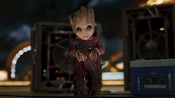 I Am Groot series, Baby Groot HD wallpaper