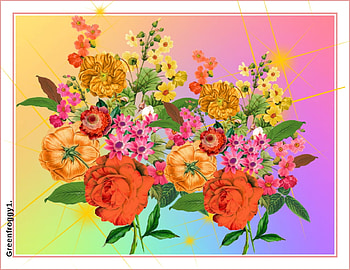 FLOWERS AND STARS, STARS, ART, FLOWERS, ABSTRACT HD wallpaper