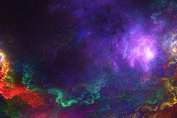 Colorful Space, colorful, space, digital-universe HD wallpaper