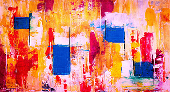 Abstract, Multicolored, Motley, Paint, Modern, Up To Date, Canvas HD wallpaper