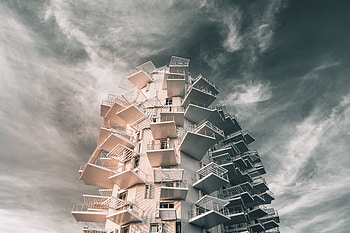 Cities, Architecture, Clouds, Building, Design, Facade HD wallpaper