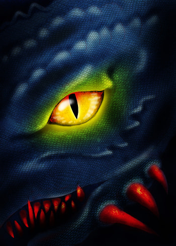 Dragon eye, fantasy, close up, art HD phone wallpaper