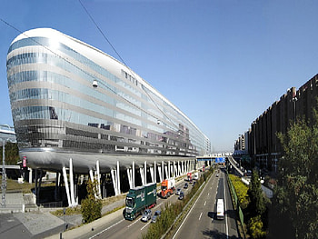 Frankfurt airrail center germany, airport, airrail, rail, cars, germany, road, center, frankfurt HD wallpaper