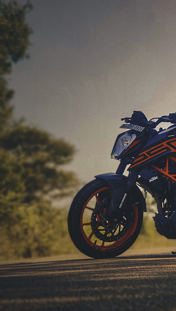 KTM DUKE, motorcycle, sky, ktmduke, nature, duke250 HD phone wallpaper