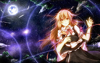 Anime - Touhou Girl Anime Marisa Kirisame HD wallpaper