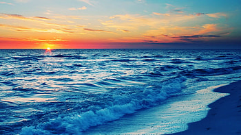 Sunset Beach PC and Mac HD wallpaper