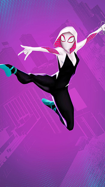 Spider-Verse , Moviemania artwork, Gwen Stacy in action, Arachnid heroes HD phone wallpaper