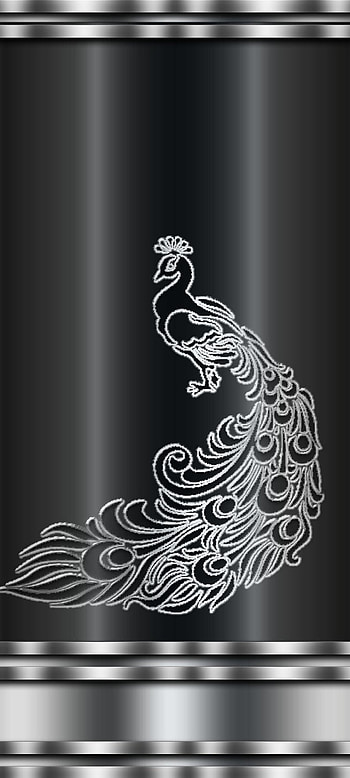 Silver Peacock, beautiful, art, jewellery, metal, luxury HD phone wallpaper