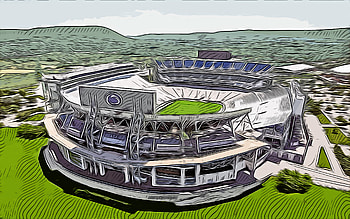 Beaver Stadium, , vector art, Beaver Stadium drawing, creative art, Beaver Stadium art, vector drawing, abstract stadiums, USA, Penn State Nittany Lions HD wallpaper