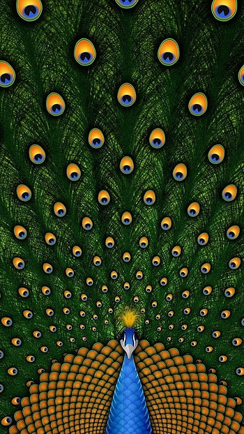 Peacock Feather, Peacock Art, Digital Art, peacock ar HD phone wallpaper